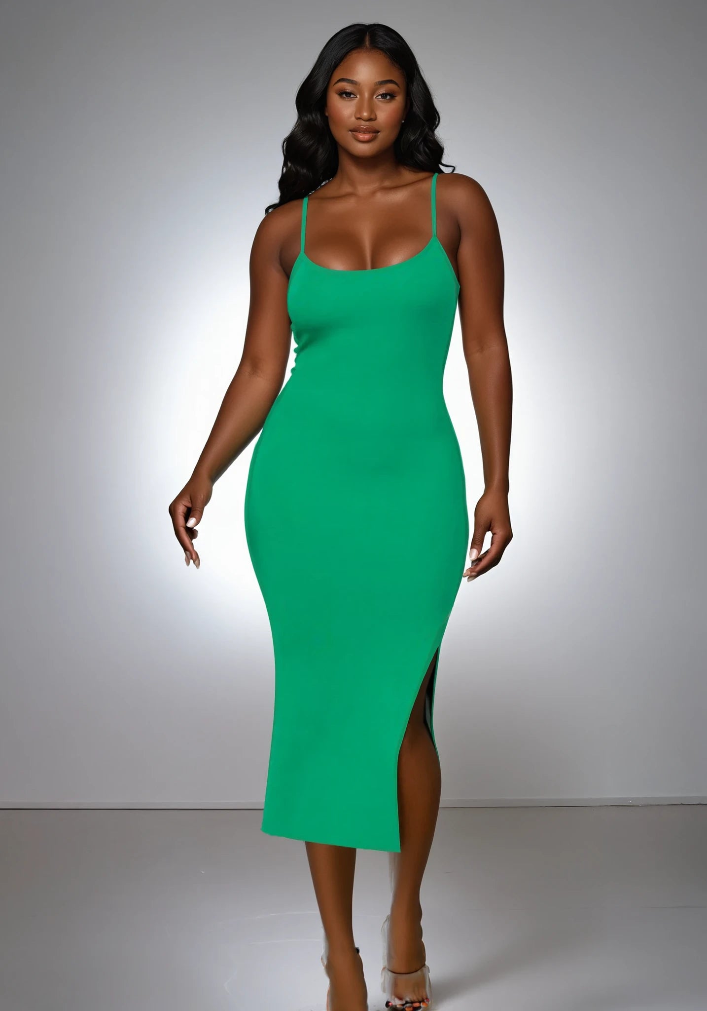 Side Slit Cami Dress