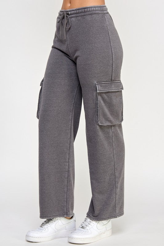 BURNOUT FLEECE SWEATSHIRT JOGGER SET