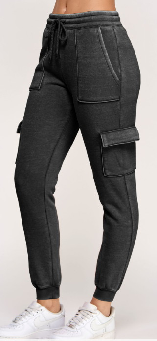 BURN OUT BOYFRIEND'S OVERSIZED ZIP UP JOGGER SET